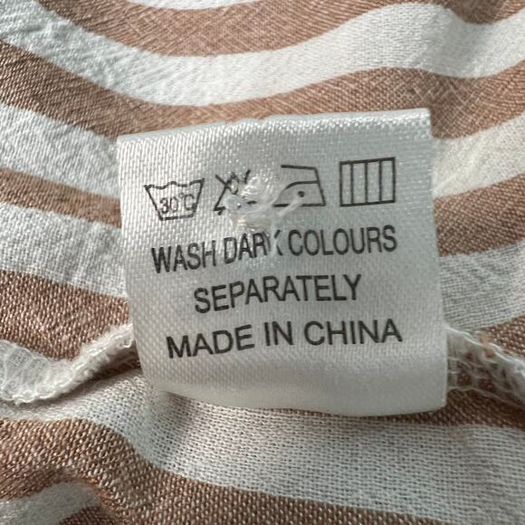 MSJ Striped Shirt Womens 2XL Cotton Business Capsule Workwear Minimalist Relaxed - Picture 11 of 13